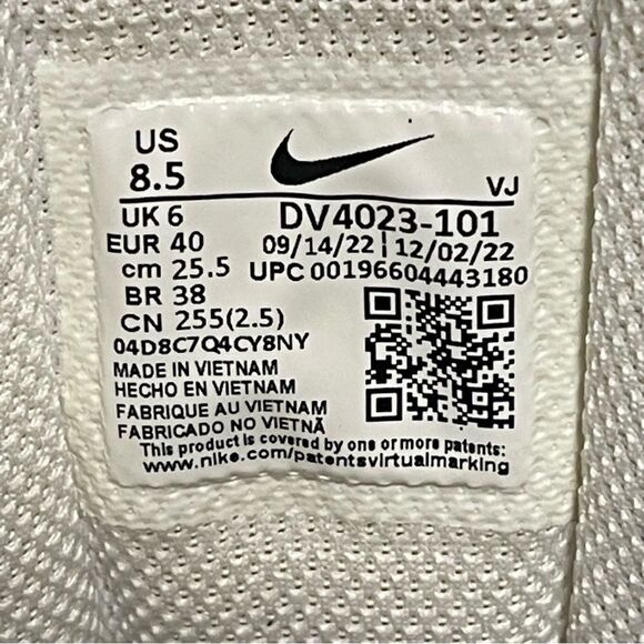 Nike Zoom Winflo 10 DV4023-101 Women's White Running Shoes Size 8.5M - Picture 4 of 16